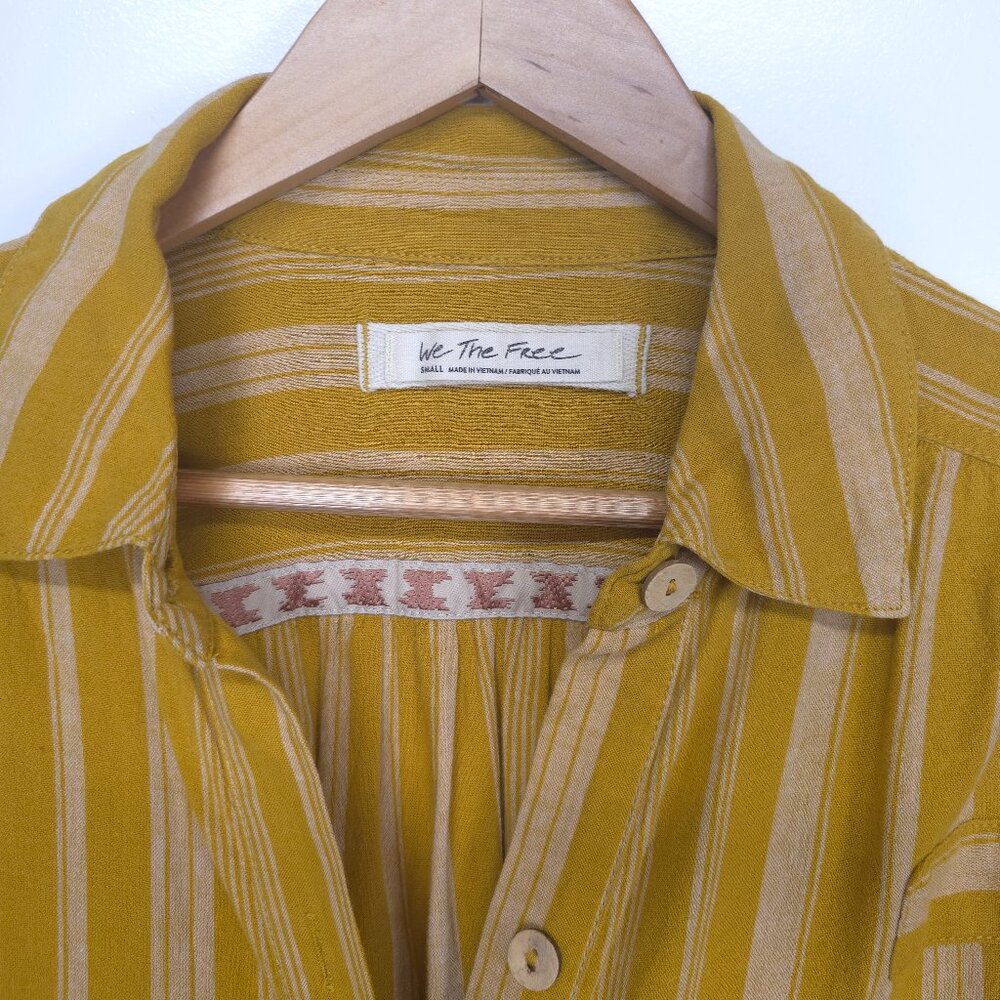 We The Free Summer Breeze Striped Tunic Shirt Small - Picture 9 of 12